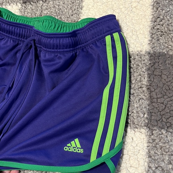 Adidas Women’s Athletic Shorts Purple and Green Size Large - Picture 6 of 8
